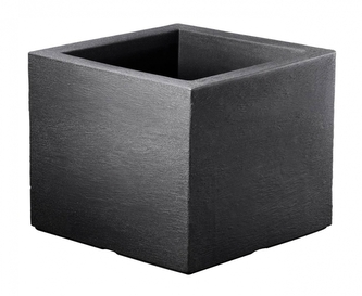 LIENBACHER, květináč CAPRI KUBUS 39 x 39 cm, černý