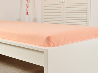 B.E.S. - Petrovice, s.r.o. Prostěradlo Jersey česaná bavlna MAKO - Meruňková Rozměr: 200 x 220