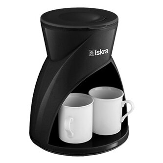 ISKRA, kávovar CM-8006, 450 W, 240 ml, 2ks keramických hrnků v balení