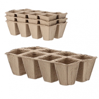 IGOTREND, Květináč rašelinový plato 3 ks (3 x 8) 24,5 x 12,5 x 6 cm IGOTREND, Květináč rašelinový plato 3 ks (3 x 8) 24,5 x 12,5 x 6 cm