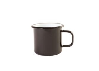 Olymp, Jihočeský plecháček, smaltovaný hrnek 8 cm, 0,4 l, černý 219/10