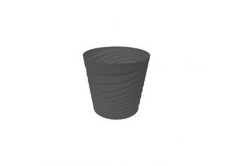 Gardino, Květináč SWING, průměr 30 cm, antracit