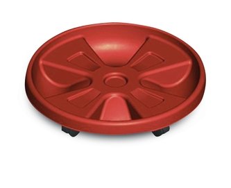 Gardino, podmiska pod květináč s kolečky 35 cm, terakota