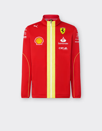 Týmová softshell bunda Scuderia Ferrari F1 červená - XL