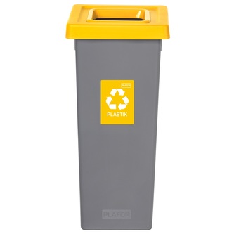 Igotrend, 723001 Koš na tříděný odpad 75 l, FIT BIN šedá/žlutá