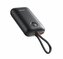 SWISSTEN POWER BANK VOLTBOX 35W 10000 mAh S INTEGROVANÝMI KABELY USB-C A LIGHTNING ČERNÁ