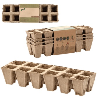 IGOTREND, Květináč rašelinový plato 4 ks ( 4 x 12 ) 27,5 x 9 x 5 cm IGOTREND, Květináč rašelinový plato 4 ks ( 4 x 12 ) 27,5 x 9 x 5 cm