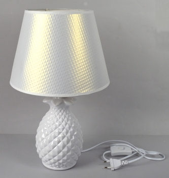 DUE ESSE, Stolní lampa ananas 40 cm, bílá