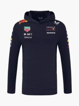 Týmová mikina s kapucí Oracle Red Bull Racing s logy sponzorů - S