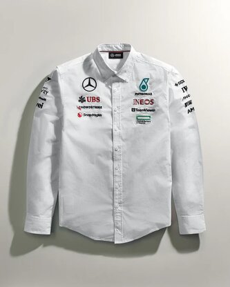 Týmová košile Mercedes AMG F1 bílá - L