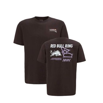 Fanouškovské tričko Red Bull Ring CIRCUIT černé s motivem RRI - XL