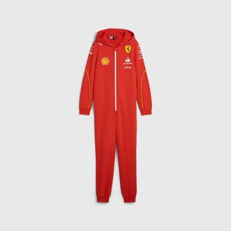 Dětský pyžamový overal Scuderia Ferrari s kapucí - 128 CM