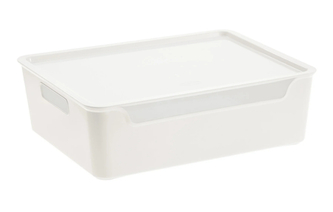 Úložný box BELLA XXL s víkem - 9,15 l bílá