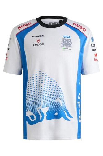 Týmové tričko Visa Cash APP RB s logy sponzorů - M