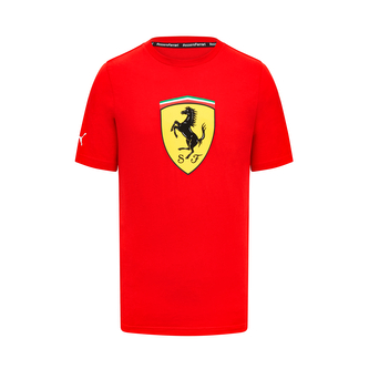 Scuderia Ferrari F1 volnočasové triko s velkým logem červené - M
