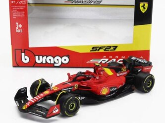 Model Scuderia Ferrari SF-23 BBurago #55 Sainz Monza 2023 1:43