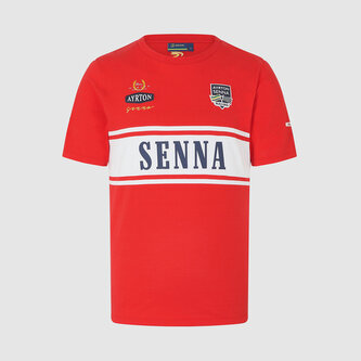 Ayrton Senna tričko Legend červené - M
