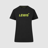 Volnočasové dámské tričko Lewis Hamilton - Mercedes AMG F1 černé - L