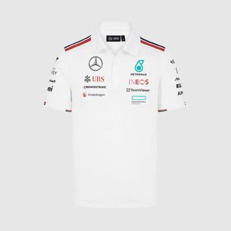 Týmová polokošile Mercedes AMG F1 bílá - M