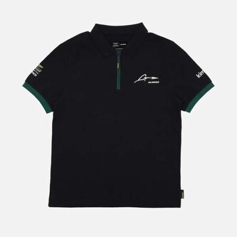 Polokošile Fernando Alonso X Aston Martin volnočasová černá - M