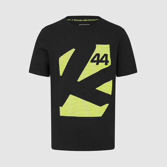 Tričko Lewis Hamilton - Mercedes AMG F1 #44 černé - XXL