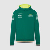 Týmová mikina s kapucí Aston Martin F1 Team zelená - L