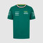 Dětské týmové tričko Fernando Alonso - Aston Martin F1 Team zelené - 164 CM