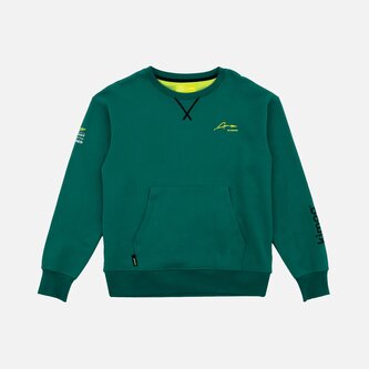 Mikina Fernando Alonso X Aston Martin #14 tmavě zelená - L