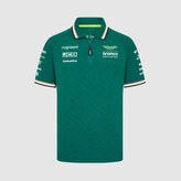 Týmová polokošile Aston Martin F1 Team zelená - XXL