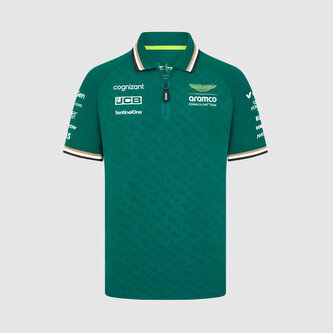 Týmová polokošile Aston Martin F1 Team zelená - XXL
