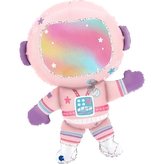 Foliový balonek Lady Astronaut, 71 cm
