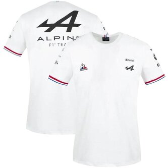 Alpine F1 Team týmové tričko bílé