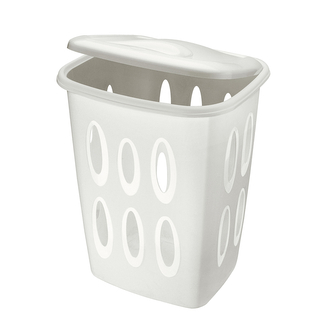 Koš na prádlo s otvory 45L bílá