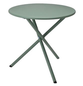 AMBIANCE Zahradní stůl kulatý kovový 48 x 48 cm zelená KO-X59000120 AMBIANCE Zahradní stůl kulatý kovový 48 x 48 cm zelená KO-X59000120