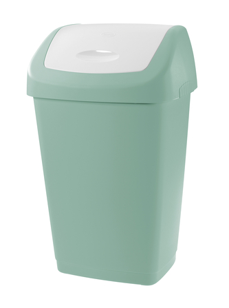 Odpadkový koš AURORA 15 l zelená/bílá