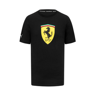 Scuderia Ferrari F1 volnočasové triko s velkým logem černé - L