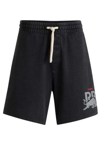 Volnočasové kraťasy HUGO - Racing Bulls s logem tmavě šedé - XL