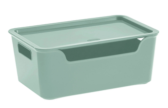 Úložný box BELLA XL s víkem - 4,22 l zelená