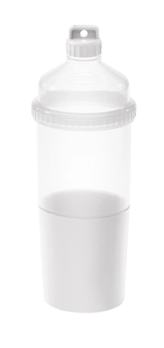 Láhev FRESH 0,5L transp/bílá