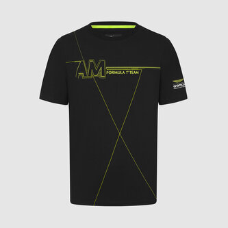 Aston Martin F1 Team fanouškovské tričko AMF1 černé - L
