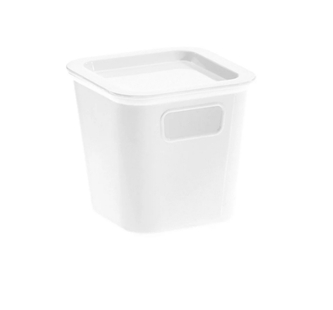 Úložný box BELLA XS s víkem - 0,85 l bílá