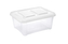 Úložný box STOCK-BOX 13 l transparent/bílá