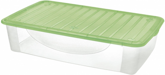 Úložný box DODO STOCK-BOX 27 l transp/limetka