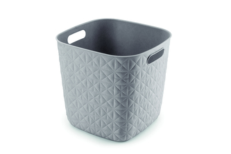 Košík Softex kostka šedohnědý