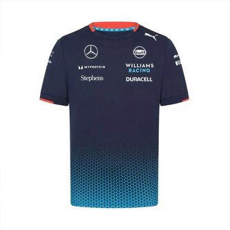 Týmové tričko Williams Racing tmavě modré - XXL