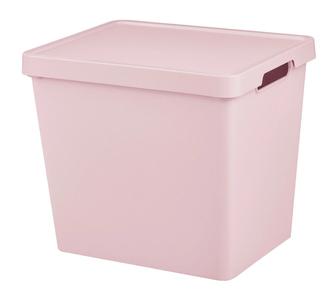 Úložný box MAYA XL s víkem - 23,9 l růžová