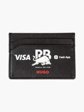 Kožené pouzdro na karty HUGO - Visa Cash App RB černé