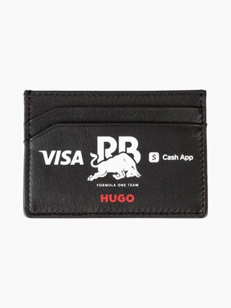 Kožené pouzdro na karty HUGO - Visa Cash App RB černé