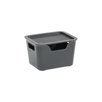 Úložný box BELLA L s víkem - 1,9 l grafit