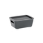 Úložný box BELLA M s víkem - 1,18 l grafit